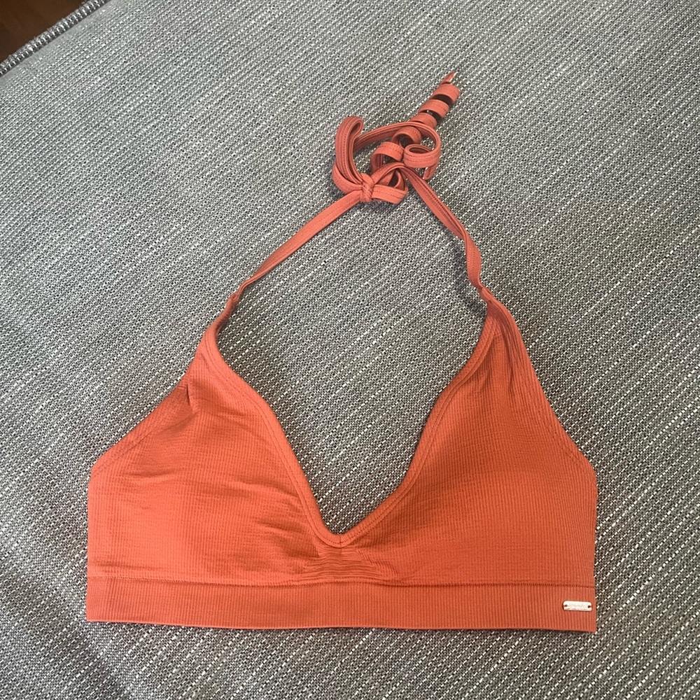 PINK Victoria’s Secret (NWOT) High Waisted Halter Seamless Ribbed Bikini Set - Picture 3 of 6